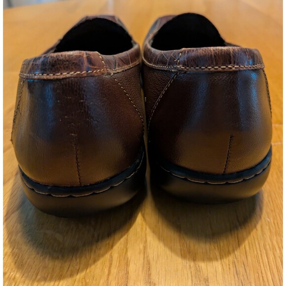 Clarks Womens Ultimate Comfort Collection Slip On Shoes 15260 Brown Croc Size 11 - Picture 4 of 9